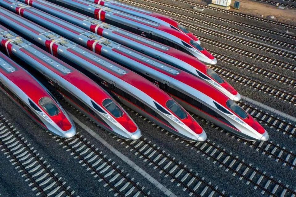 ?雅萬高鐵動車組。中國中車供圖。