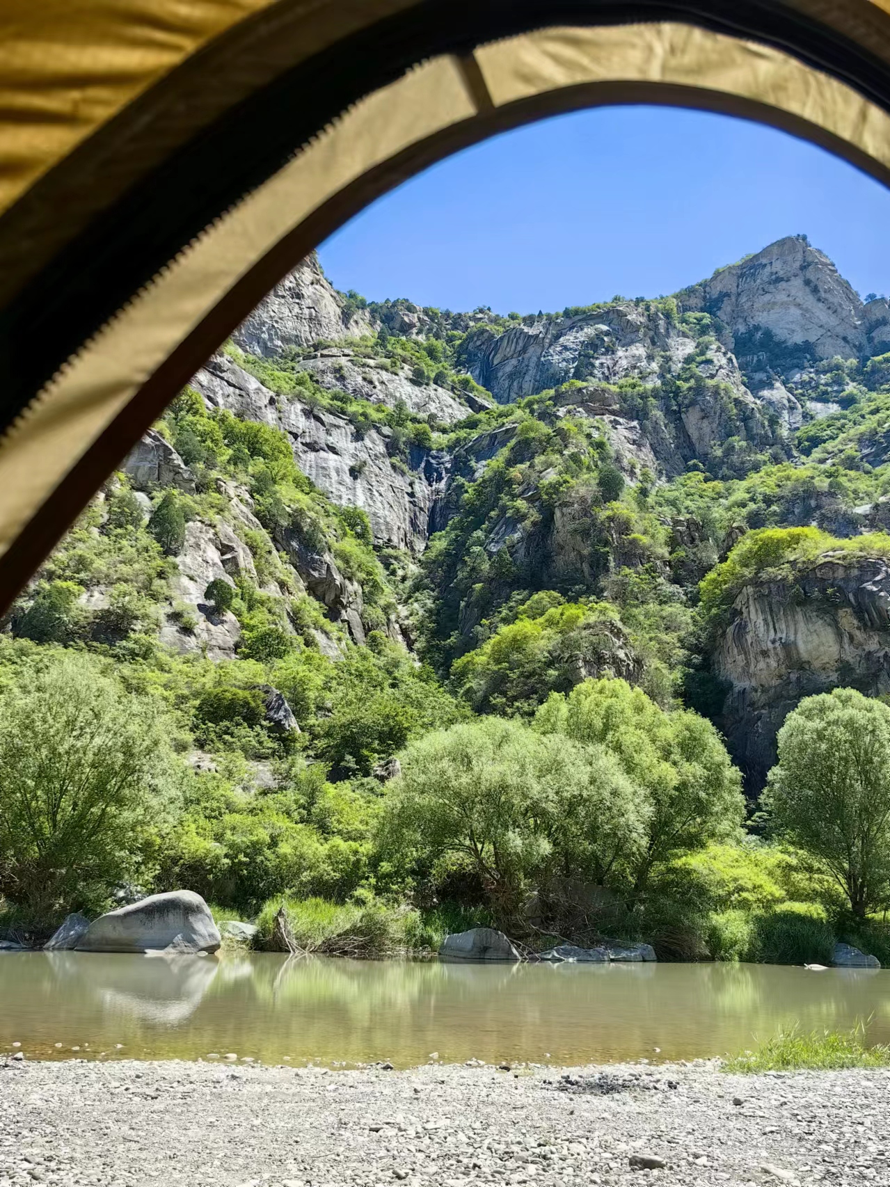 北京懷柔白河灣。受訪者供圖