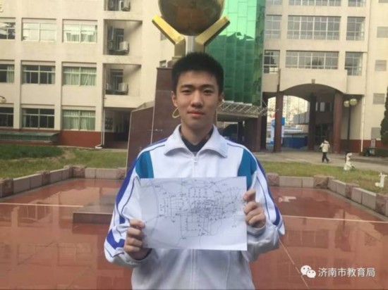 15歲高中生7分鐘手繪交通規(guī)劃圖 希望改變濟南擁堵現(xiàn)狀