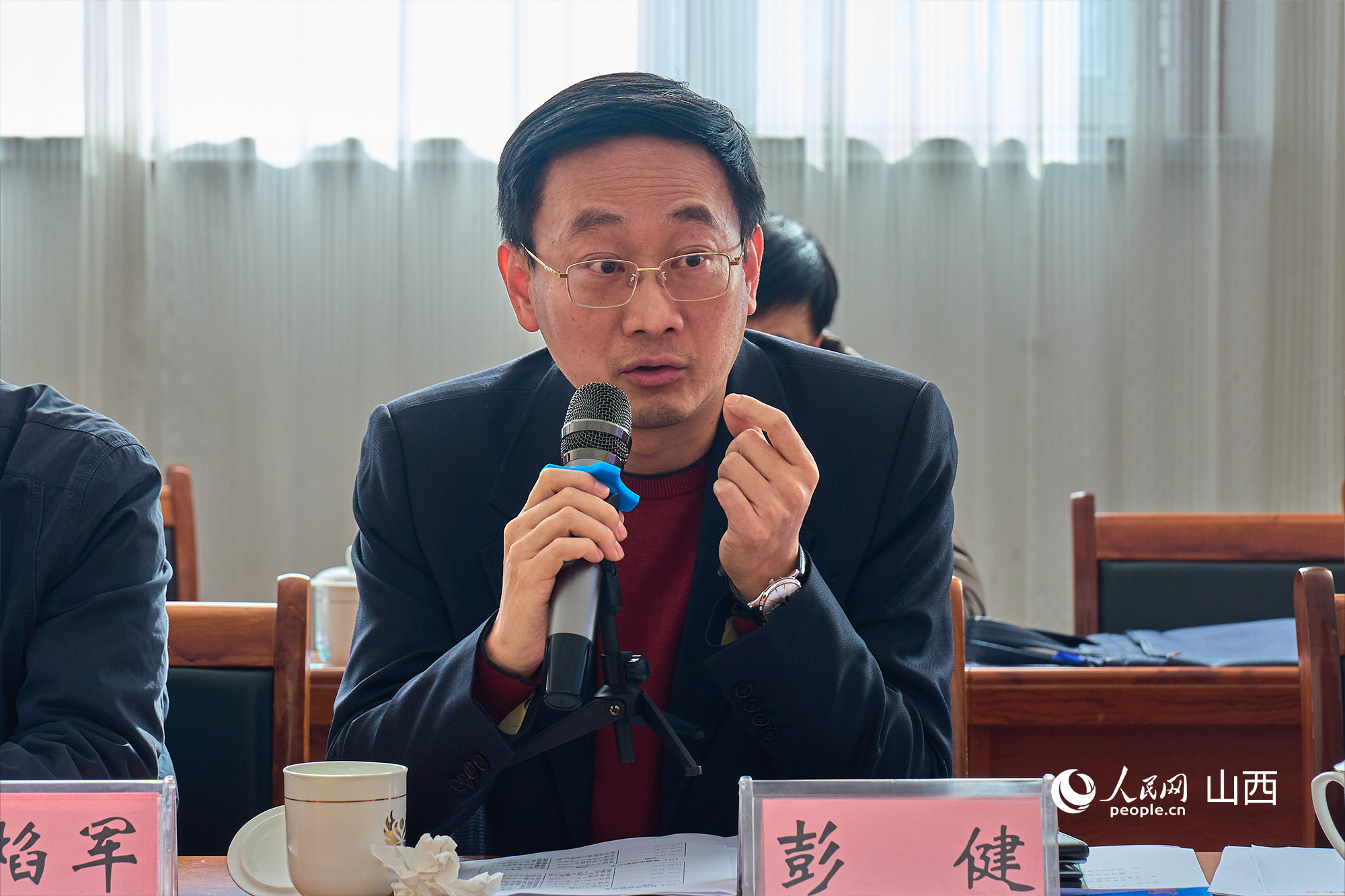 文化和旅游部文化和旅游研究基地（中國(guó)傳媒大學(xué)）主任彭健。人民網(wǎng) 張超寧攝