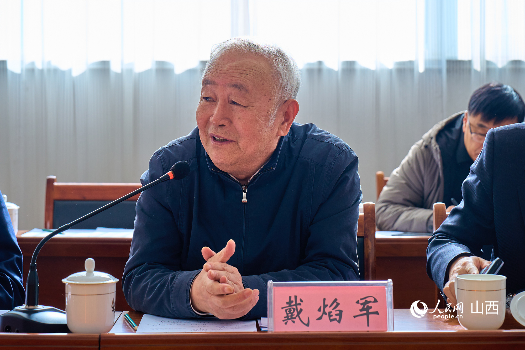 中央黨校（國(guó)家行政學(xué)院）黨建教研部原副主任、教授戴焰軍。人民網(wǎng) 張超寧攝